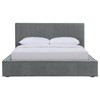 Gregory Upholstered Queen Panel Bed Graphite / CS-316020Q