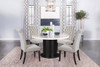Sherry 5-piece Round Marble Top Dining Table Set Sand / CS-115490-S5S