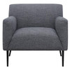 Darlene Upholstered Tight Back Accent Chair Charcoal / CS-905640
