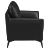 Moira Upholstered Tufted Living Room Set with Track Arms Black / CS-511131-S2