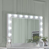 Eleanor White Rectangular Dresser Mirror with Light / CS-223564