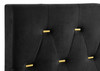 Kendall Upholstered Eastern King Panel Bed Black / CS-224451KE