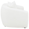 Isabella Upholstered Tight Back Loveseat White / CS-509872