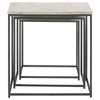 Medora 3-piece Nesting Table with Marble Top / CS-936016