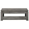 Donal 3-piece Occasional Set with Open Shelves Weathered Grey / CS-736145