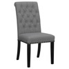Alana Fabric Upholstered Dining Side Chair Grey (Set of 2) / CS-115162