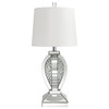 Klein Table Lamp with Drum Shade White and Mirror / CS-923287