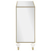 Lupin 2-door Accent Cabinet Mirror and Champagne / CS-951854