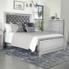 Eleanor Wood California King Panel Bed Metallic Mercury / CS-223461KW