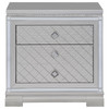 Eleanor Rectangular 2-drawer Nightstand Metallic / CS-223462