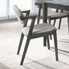 Stevie Padded Wood Dining Arm Chair Black (Set of 2) / CS-115112