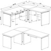 Skylar 2-piece Home Office Set L-Shape Desk with File Cabinet Cappuccino / CS-800891-S4
