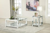 Valentina Rectangular Coffee Table with Glass Top Mirror / CS-736218