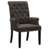 Alana Upholstered Tufted Arm Chair with Nailhead Trim / CS-115173