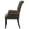 Alana Upholstered Tufted Arm Chair with Nailhead Trim / CS-115173