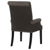 Alana Upholstered Tufted Arm Chair with Nailhead Trim / CS-115173