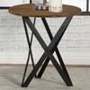 Zack Round End Table Smokey Grey and Black / CS-753497