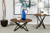 Zack Round End Table Smokey Grey and Black / CS-753497