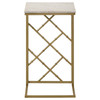 Angeliki Accent Table with Marble Top White / CS-936024