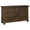 Bennington Rectangular 7-drawer Dresser Acacia Brown / CS-222713