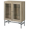 Bonilla 2-door Accent Cabinet with Glass Shelves / CS-959624