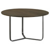 Yaritza Round Mango Wood Coffee Table Natural and Gunmetal / CS-935995