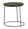 Loannis 2-piece Round Mango Wood Nesting Table Matte Black / CS-935842