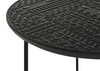 Loannis 2-piece Round Nesting Table Matte Black / CS-935842