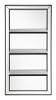 Oriel 3-Shelf Rectangle Wall Mirror / CS-961631