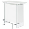 Acosta Rectangular Bar Unit with Footrest and Glass Side Panels / CS-182632