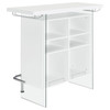 Acosta Rectangular Bar Unit with Footrest and Glass Side Panels / CS-182632