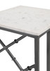 Angeliki Accent Table with Marble Top White / CS-936025