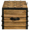 Simmons Rectangular Storage Trunk Natural and Black / CS-959553