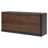 Azalia 4-drawer Dresser Black and Walnut / CS-224283