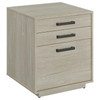 Loomis 3-drawer Square File Cabinet Whitewashed Grey / CS-805882