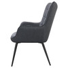 Isla Upholstered Flared Arms Accent Chair with Grid Tufted / CS-909466