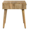 Zabel Square 1-drawer End Table Natural / CS-724257