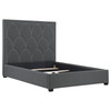 Bowfield Upholstered Queen Panel Bed Charcoal / CS-315900Q