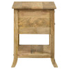 Russo 2-drawer Accent Table with Open Shelf Natural Mango / CS-959550
