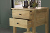 Russo 2-drawer Accent Table with Open Shelf Natural Mango / CS-959550