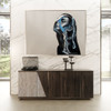 Nova Domus Cairo - Modern Grey Elm and White/Grey Marble Pattern Buffet / VGAC-CAIRO-GR-BF