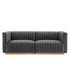 Conjure Channel Tufted Performance Velvet Loveseat / EEI-5842