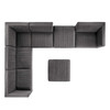 Sanguine Channel Tufted Performance Velvet 7-Piece Left-Facing Modular Sectional Sofa / EEI-5840