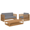 Carlsbad 3-Piece Teak Wood Outdoor Patio Set / EEI-5837