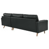 Valour 98" Leather Sectional Sofa / EEI-5873