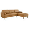 Valour 98" Leather Sectional Sofa / EEI-5873