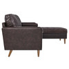 Valour 98" Leather Sectional Sofa / EEI-5873