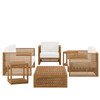 Carlsbad 6-Piece Teak Wood Outdoor Patio Set / EEI-5836