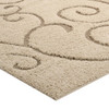 Jubilant Burgeon Scrolling Vine 5x8 Shag Area Rug / R-1151-58