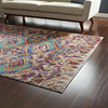 Centehua Distressed Southwestern Aztec 8x10 Area Rug / R-1118-810